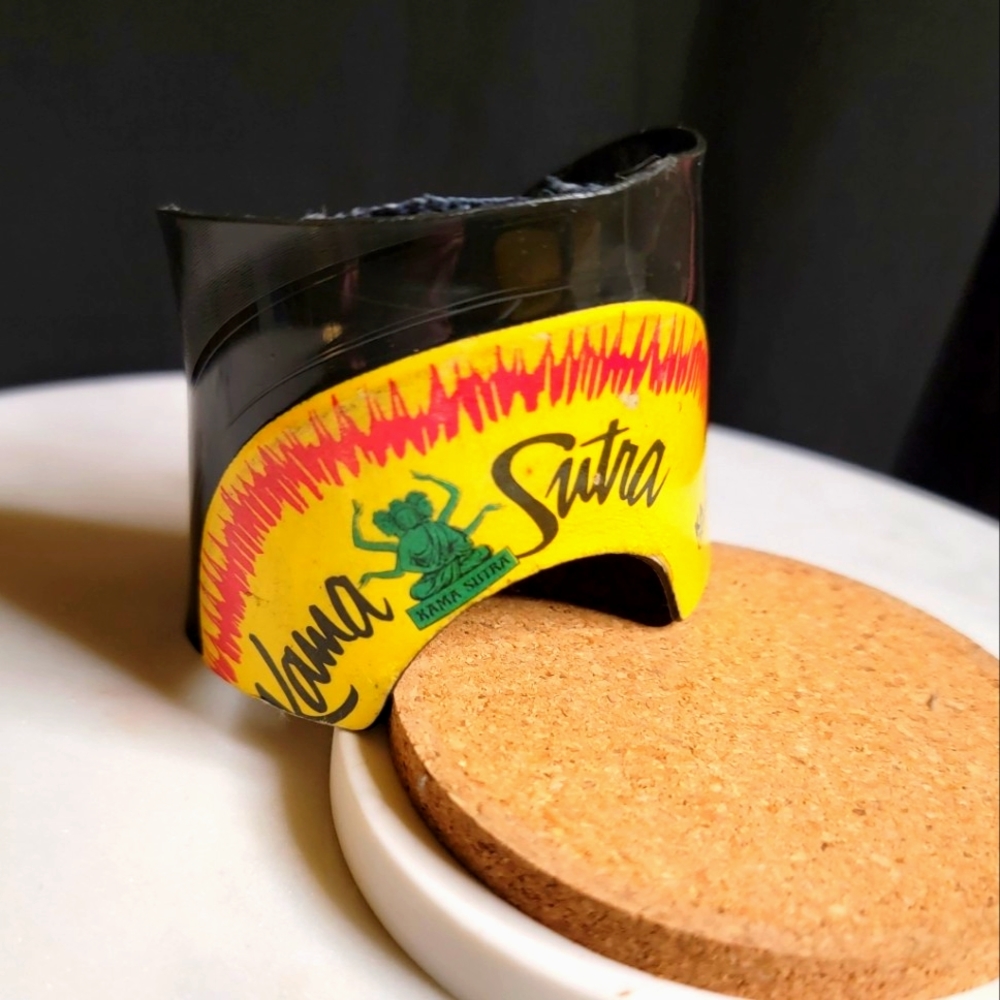 Handmade Vintage Vinyl Record Kama Sutra Cuff Bracelet | OS
